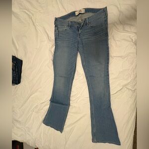 Hollister Women's Boot Cut Jeans in Light Blue